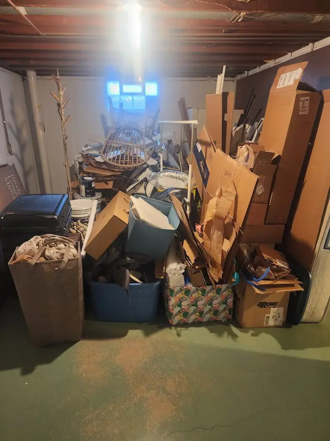 Roll-off dumpster container at job site for Roll Off Dumpster Rental in Moraga